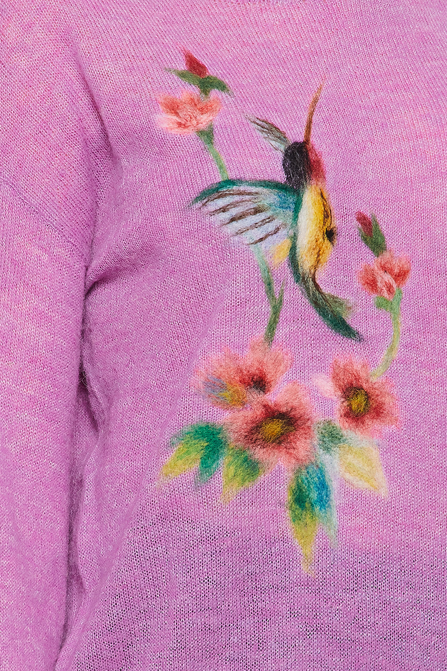 Japanese Bird Pullover - Purple