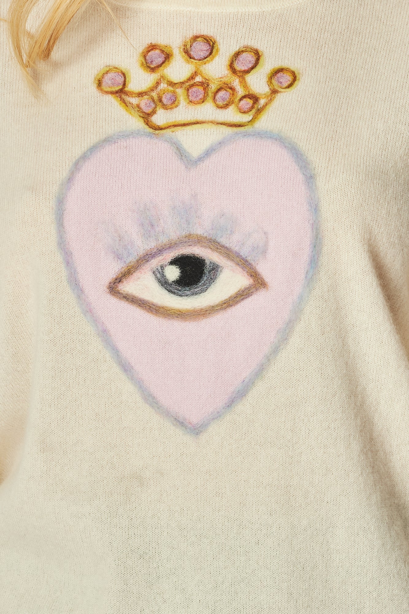 Royal Eye Sweater - Ivory