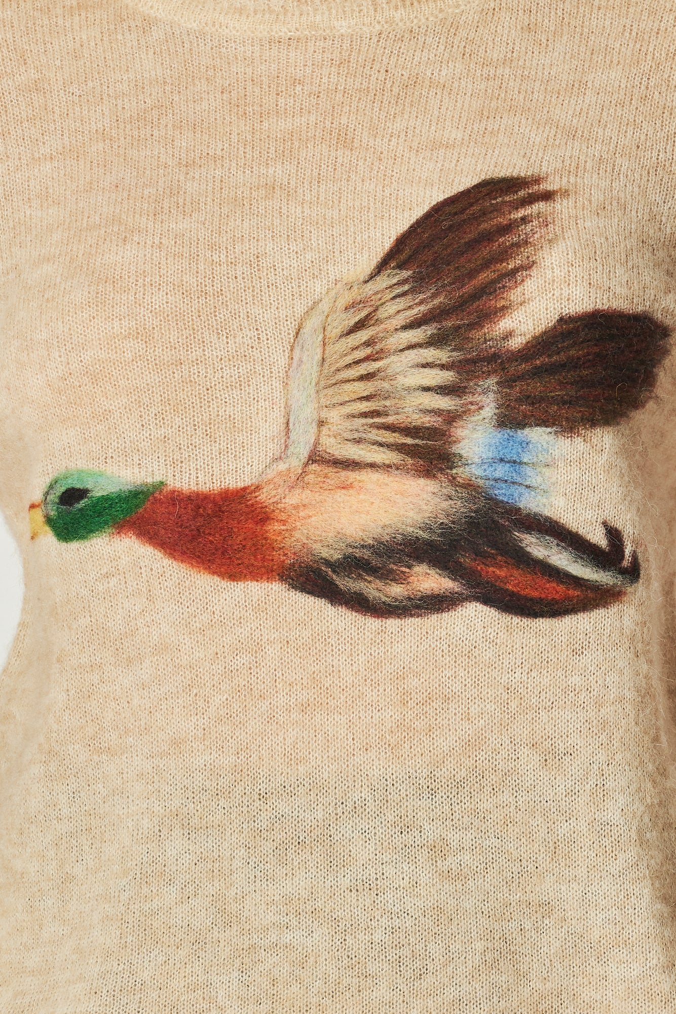 Flying Mallard Sweater - Beige