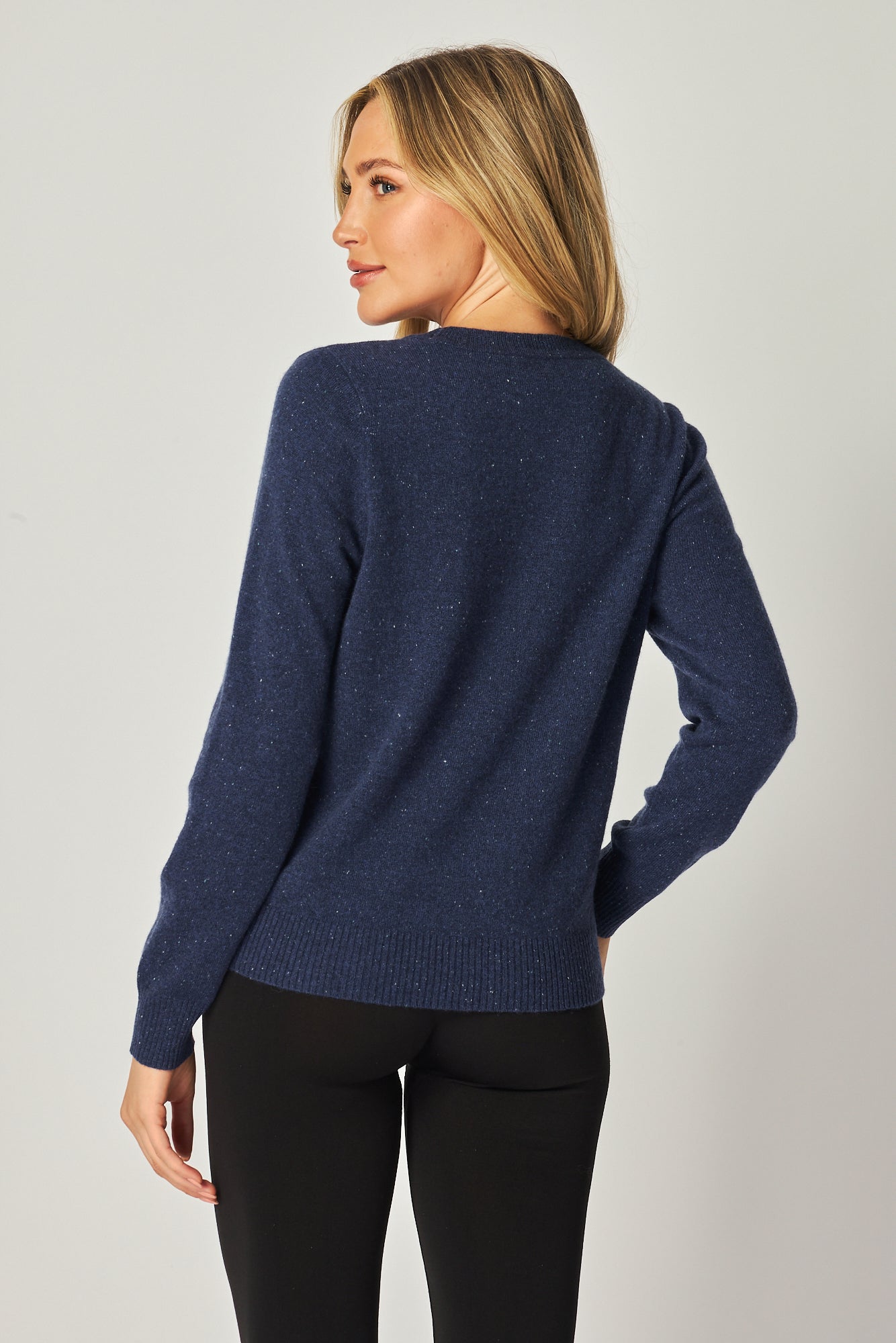 Royal Eye Crew Neck Sweater - Navy