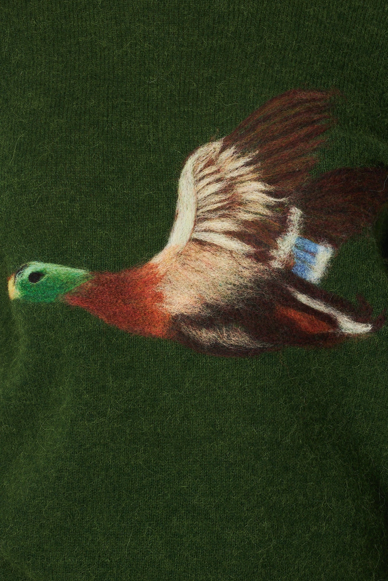 Flying Mallard Sweater - Green